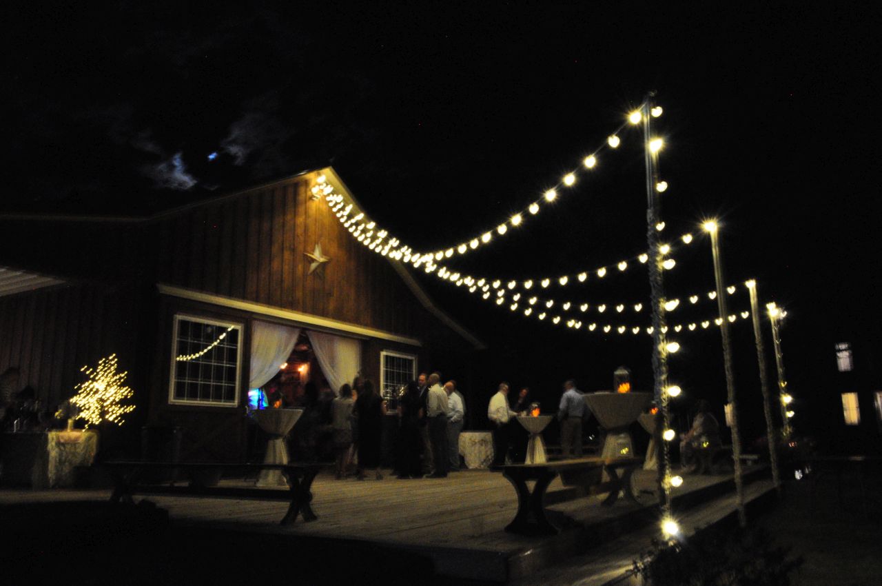 Dancing the night away at the reception barn